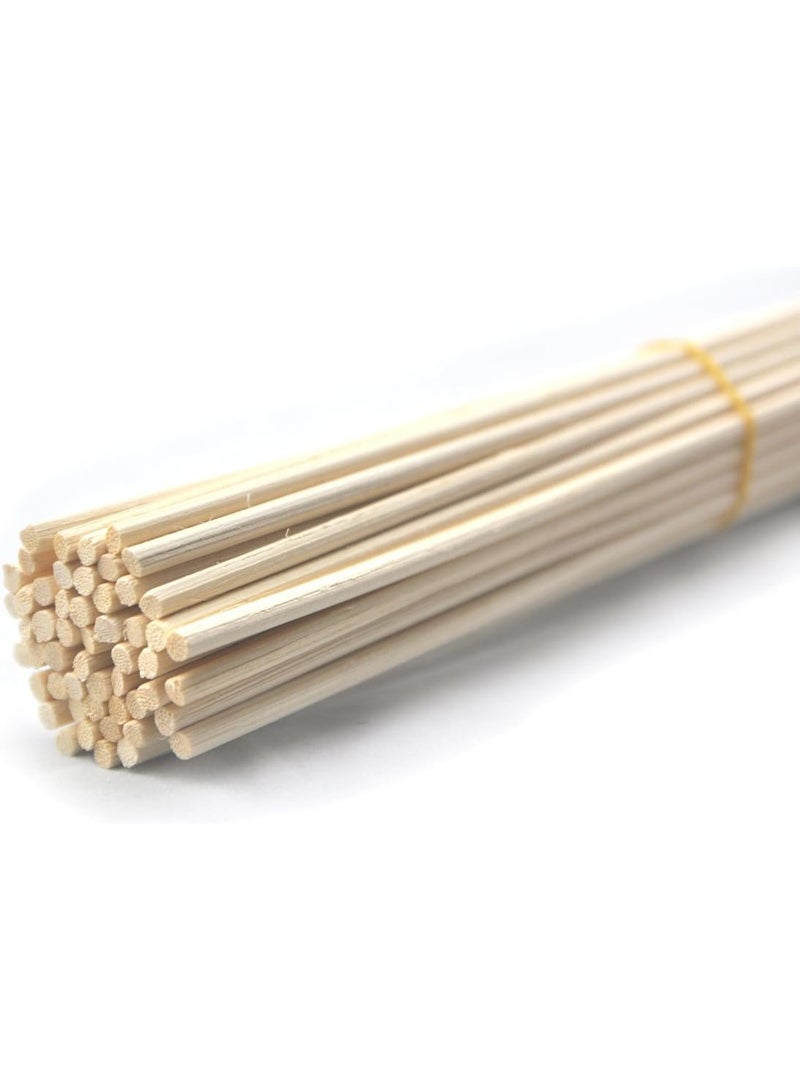 50 Pieces Rattan Reed Diffuser Replacement Refill Sticks (12" x4mm, Natural Color) - Image 1